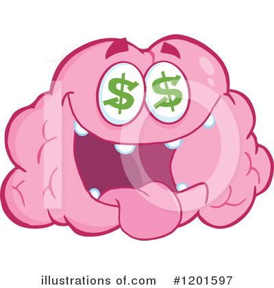 Royalty-Free (RF) Brain Clipart Illustration by Hit Toon - Stock Sample #1201597