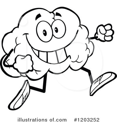 Royalty-Free (RF) Brain Clipart Illustration by Hit Toon - Stock Sample #1203252