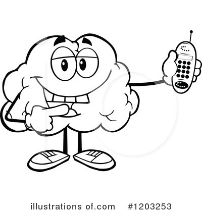 Royalty-Free (RF) Brain Clipart Illustration by Hit Toon - Stock Sample #1203253