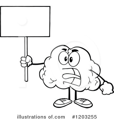 Royalty-Free (RF) Brain Clipart Illustration by Hit Toon - Stock Sample #1203255