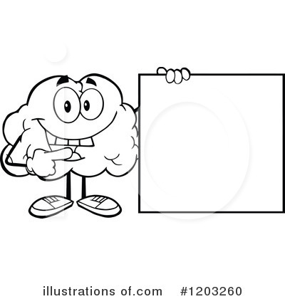 Royalty-Free (RF) Brain Clipart Illustration by Hit Toon - Stock Sample #1203260