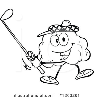 Royalty-Free (RF) Brain Clipart Illustration by Hit Toon - Stock Sample #1203261