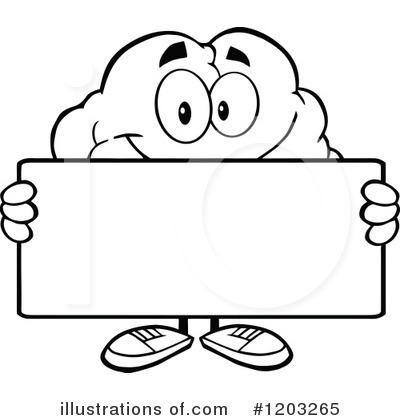 Royalty-Free (RF) Brain Clipart Illustration by Hit Toon - Stock Sample #1203265