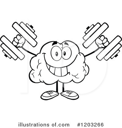 Royalty-Free (RF) Brain Clipart Illustration by Hit Toon - Stock Sample #1203266