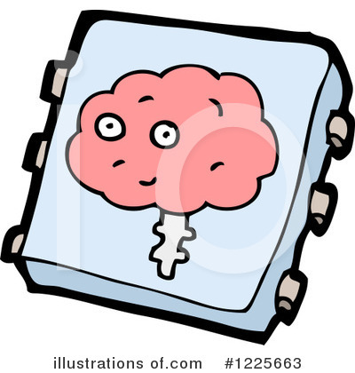 Royalty-Free (RF) Brain Clipart Illustration by lineartestpilot - Stock Sample #1225663