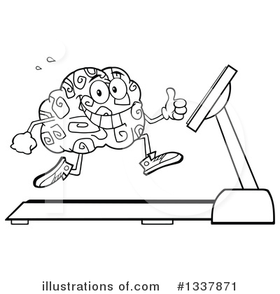 Royalty-Free (RF) Brain Clipart Illustration by Hit Toon - Stock Sample #1337871