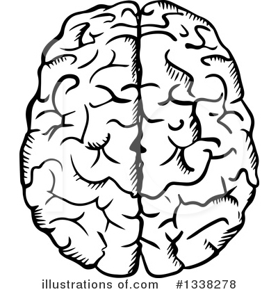 Royalty-Free (RF) Brain Clipart Illustration by Vector Tradition SM - Stock Sample #1338278