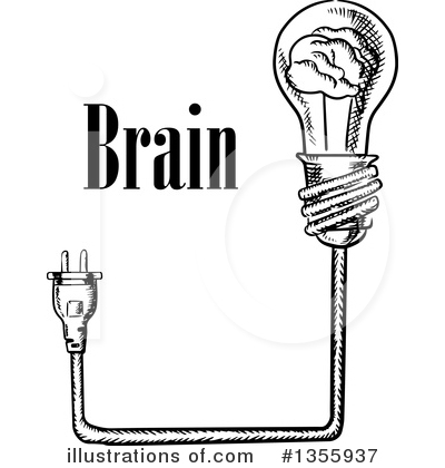 Royalty-Free (RF) Brain Clipart Illustration by Vector Tradition SM - Stock Sample #1355937