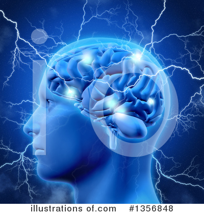 Royalty-Free (RF) Brain Clipart Illustration by KJ Pargeter - Stock Sample #1356848