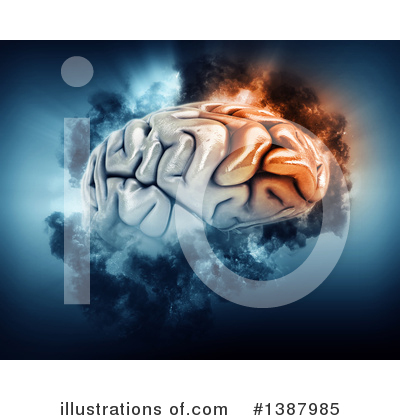 Royalty-Free (RF) Brain Clipart Illustration by KJ Pargeter - Stock Sample #1387985