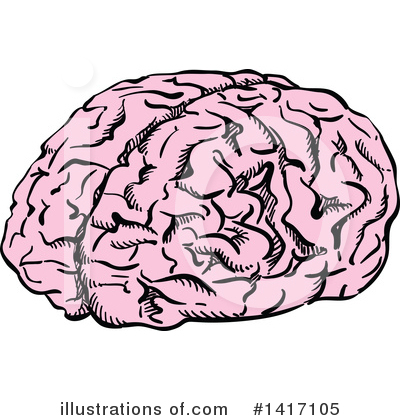 Royalty-Free (RF) Brain Clipart Illustration by Vector Tradition SM - Stock Sample #1417105