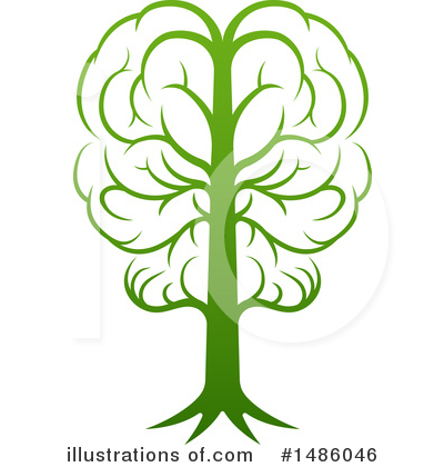 Brain Tree Clipart #1486046 by AtStockIllustration