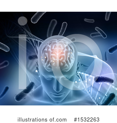 Royalty-Free (RF) Brain Clipart Illustration by KJ Pargeter - Stock Sample #1532263