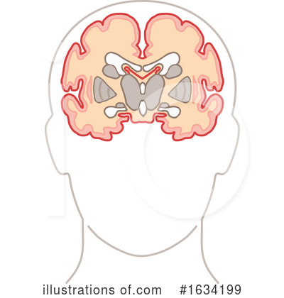 Royalty-Free (RF) Brain Clipart Illustration by NL shop - Stock Sample #1634199