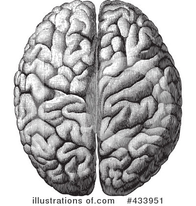 Royalty-Free (RF) Brain Clipart Illustration by BestVector - Stock Sample #433951