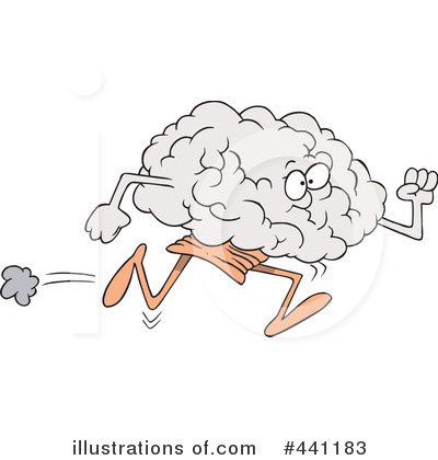 Royalty-Free (RF) Brain Clipart Illustration by toonaday - Stock Sample #441183