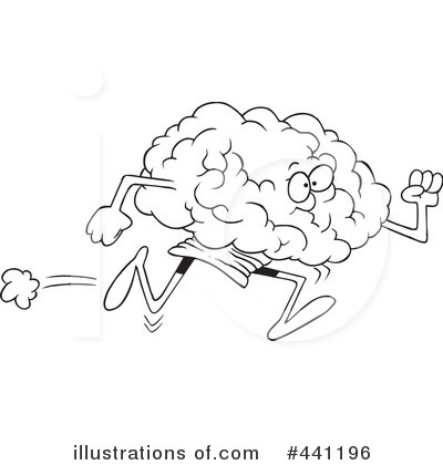 Royalty-Free (RF) Brain Clipart Illustration by toonaday - Stock Sample #441196