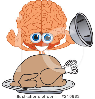 Brain Mascot Clipart #210983 by Toons4Biz