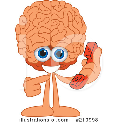 Brain Mascot Clipart #210998 by Mascot Junction