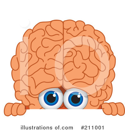 Brain Mascot Clipart #211001 by Mascot Junction