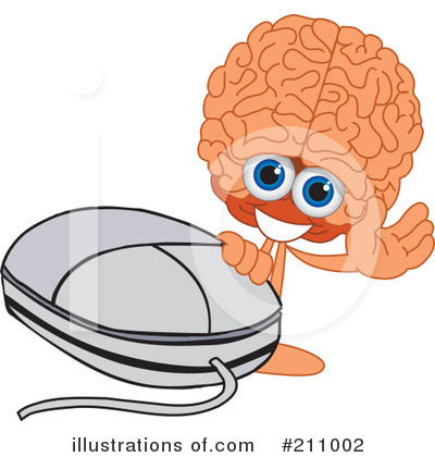 Royalty-Free (RF) Brain Mascot Clipart Illustration by Mascot Junction - Stock Sample #211002