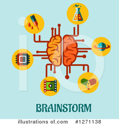 Royalty-Free (RF) Brainstorming Clipart Illustration by Vector Tradition SM - Stock Sample #1271138