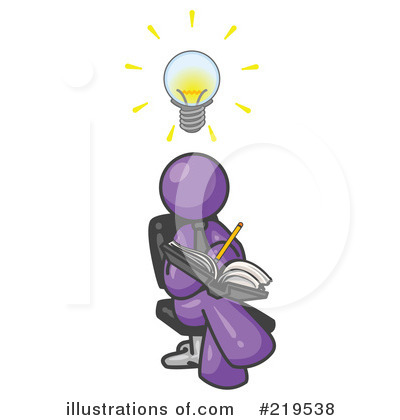Royalty-Free (RF) Brainstorming Clipart Illustration by Leo Blanchette - Stock Sample #219538