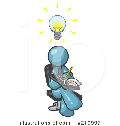 Royalty-Free (RF) Brainstorming Clipart Illustration by Leo Blanchette - Stock Sample #219997