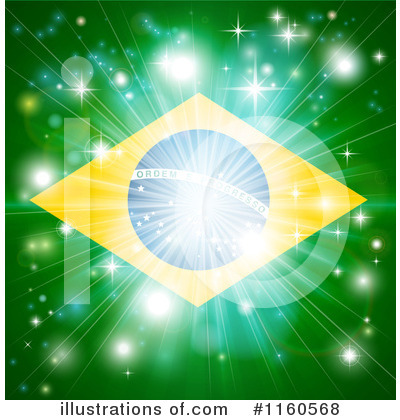 Royalty-Free (RF) Brazilian Flag Clipart Illustration by AtStockIllustration - Stock Sample #1160568