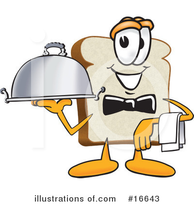 Royalty-Free (RF) Bread Character Clipart Illustration by Mascot Junction - Stock Sample #16643