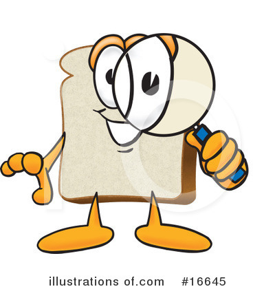 Bread Character Clipart #16645 by Mascot Junction