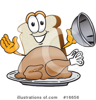 Bread Character Clipart #16656 by Mascot Junction