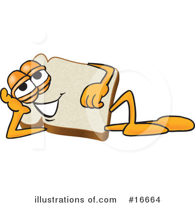 Royalty-Free (RF) Bread Character Clipart Illustration by Mascot Junction - Stock Sample #16664