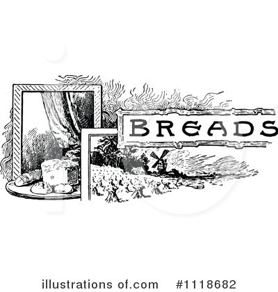 Royalty-Free (RF) Bread Clipart Illustration by Prawny Vintage - Stock Sample #1118682