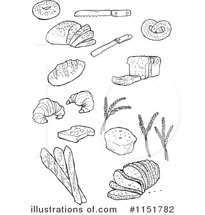 Bread Loaf Clipart #1151782 by lineartestpilot