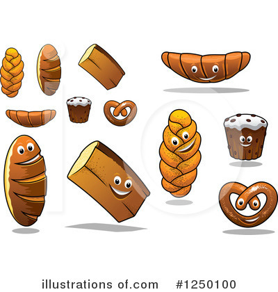 Royalty-Free (RF) Bread Clipart Illustration by Vector Tradition SM - Stock Sample #1250100