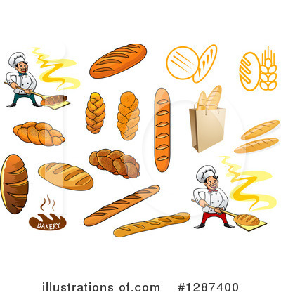 Royalty-Free (RF) Bread Clipart Illustration by Vector Tradition SM - Stock Sample #1287400
