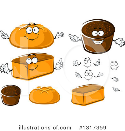 Royalty-Free (RF) Bread Clipart Illustration by Vector Tradition SM - Stock Sample #1317359