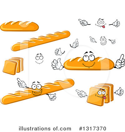 Royalty-Free (RF) Bread Clipart Illustration by Vector Tradition SM - Stock Sample #1317370