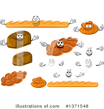 Royalty-Free (RF) Bread Clipart Illustration by Vector Tradition SM - Stock Sample #1371548