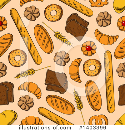 Royalty-Free (RF) Bread Clipart Illustration by Vector Tradition SM - Stock Sample #1403396