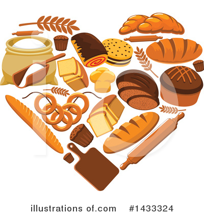 Royalty-Free (RF) Bread Clipart Illustration by Vector Tradition SM - Stock Sample #1433324