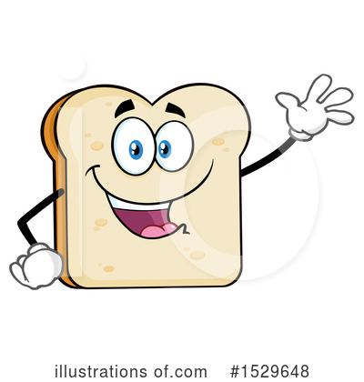Bread Mascot Clipart #1529648 by Hit Toon