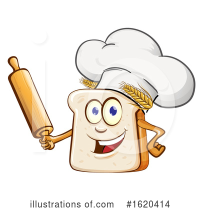 Royalty-Free (RF) Bread Clipart Illustration by Domenico Condello - Stock Sample #1620414