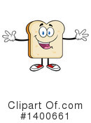 Bread Mascot Clipart #1400661 by Hit Toon