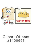 Bread Mascot Clipart #1400663 by Hit Toon
