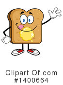 Bread Mascot Clipart #1400664 by Hit Toon