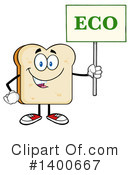 Bread Mascot Clipart #1400667 by Hit Toon