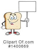Bread Mascot Clipart #1400669 by Hit Toon