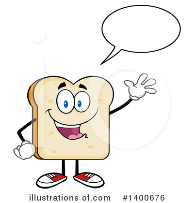 Royalty-Free (RF) Bread Mascot Clipart Illustration by Hit Toon - Stock Sample #1400676